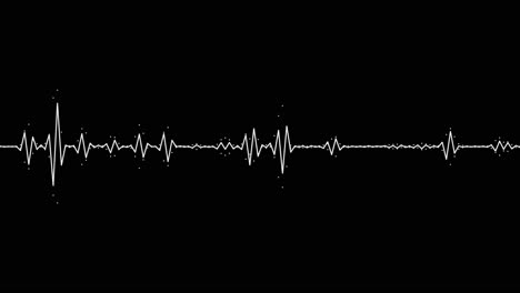 a simple black and white audio visualization effect