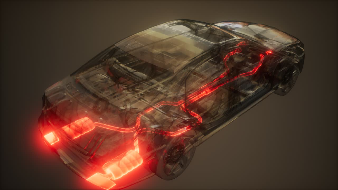 Exhaust System Visible in Car