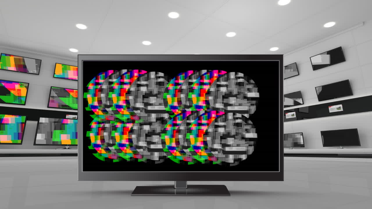 다채로운 정적과 함께 lcd 화면