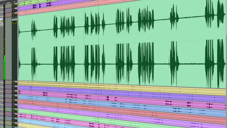 audio graphic editing on a computer - screen capture