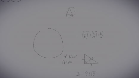 animación de ecuaciones matemáticas sobre estructuras químicas
