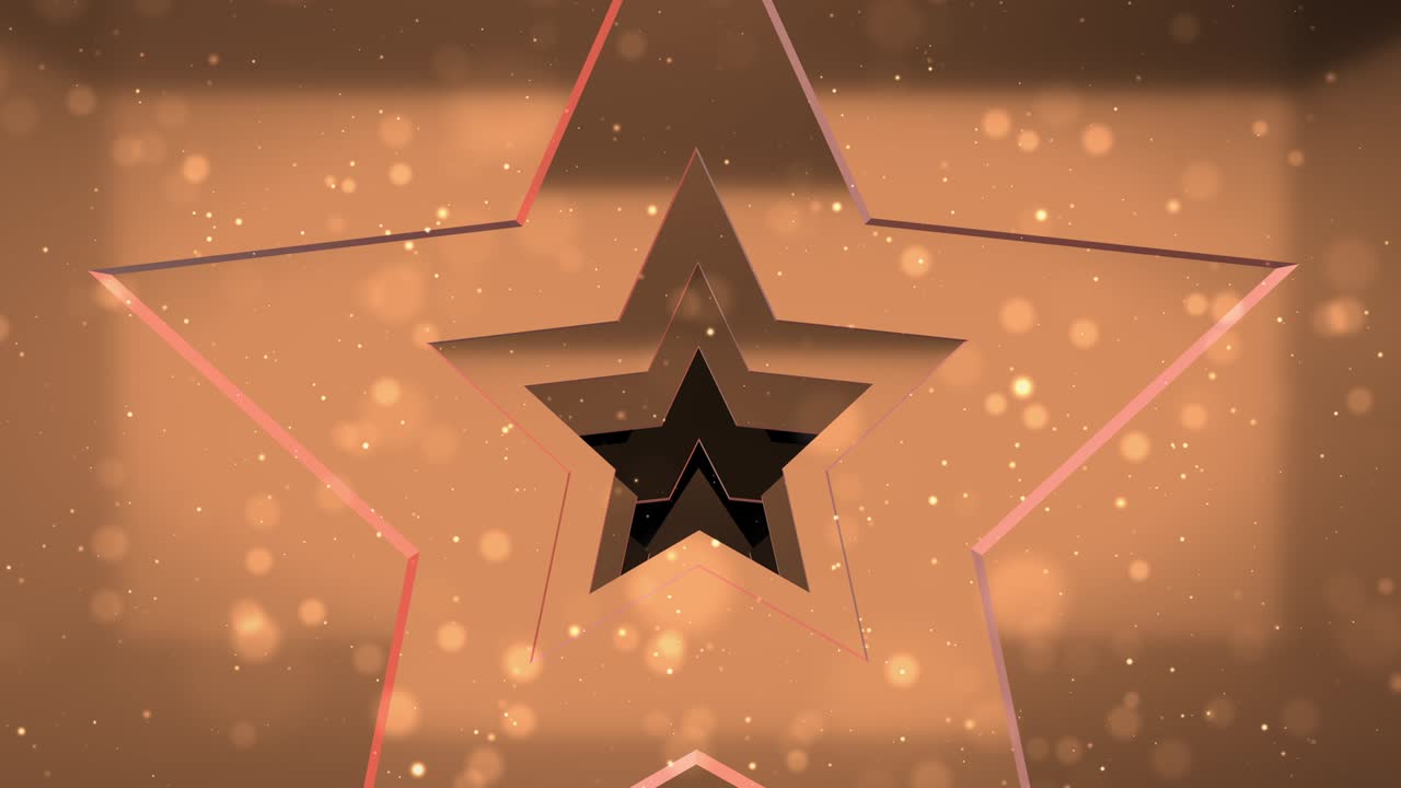 estrellas naranjas para amar el túnel para el bucle