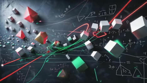 abstract representation of mathematical and scientific concepts