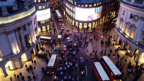 oxford street, london at night