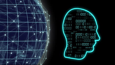 Animación-Del-Procesamiento-De-Datos-De-Codificación-Binaria-Sobre-La-Cabeza-Y-El-Globo