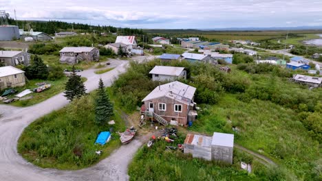 koyuk alaska aerial push in