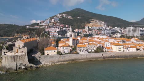 Establishing-Drone-Shot-of-Budva-Old-Town