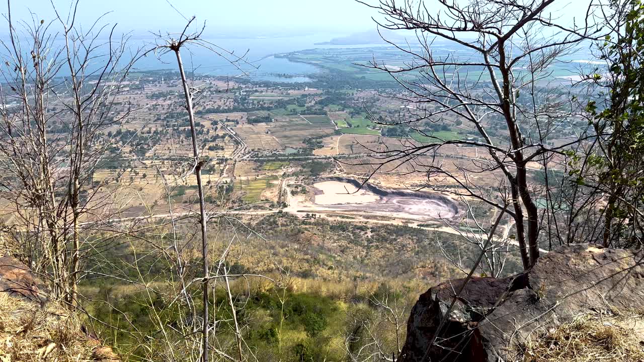 풍경과 먼 지평선의 파노라마 뷰