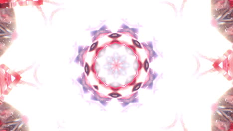 abstract rossette-like kaleidoscope animated pattern