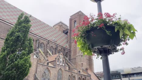 looking onto gothic main body and steeples of st mary magdalene cathedral in wroclaw