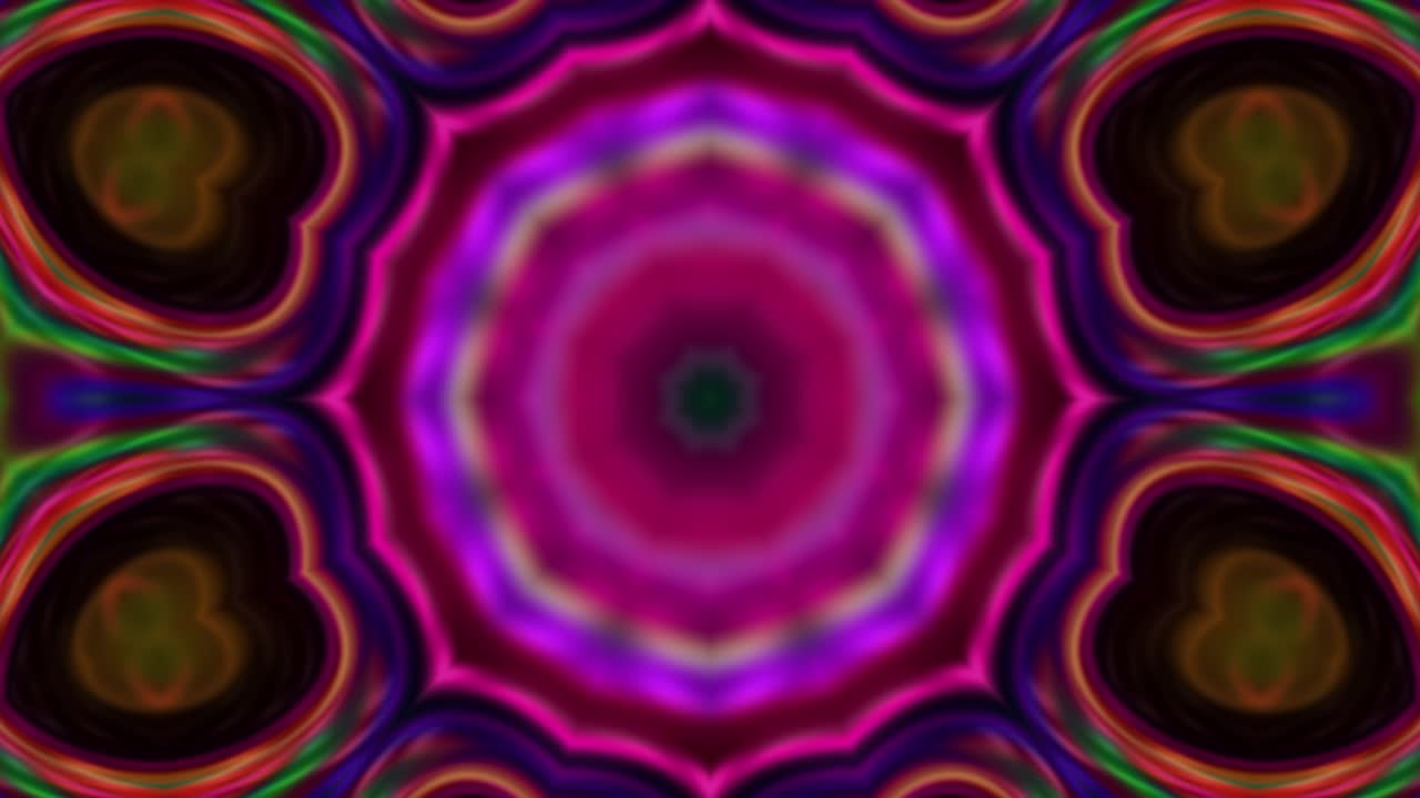 Animazione astratta, Sfondo liquido, Bellissimo filmato di pittura digitale, Filmato di sfondo astratto, Video stock di animazione caleidoscopica.