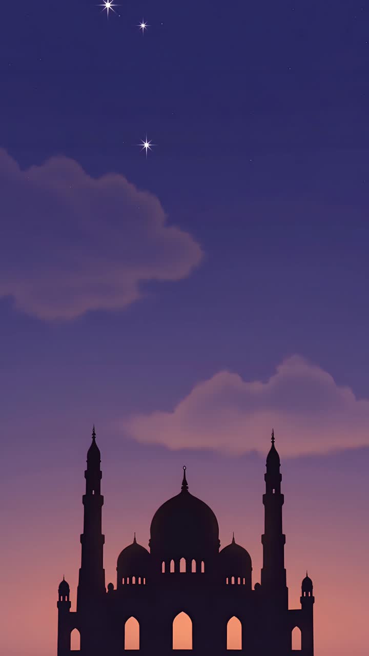 Eid al-Adha Moschea Sfondo islamico 4K