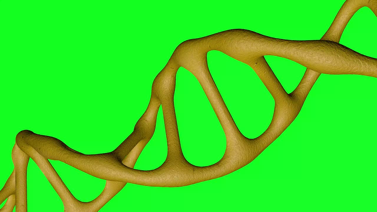 formación de adn giratorio a través de la peladura de la piel con fondo de movimiento de pantalla verde