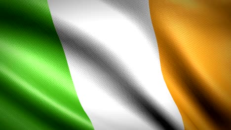 ireland flag. seamless looping animation. 4k high definition video