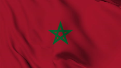 morocco flag seamless waving animation