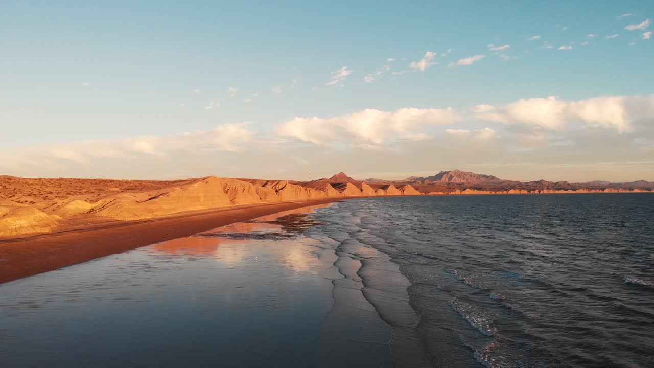 antena hora dorada en la costa de puerto lobos