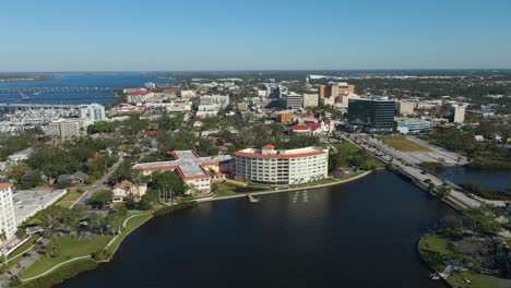 aerial view of a florida city