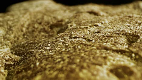 close-up of a bread crust