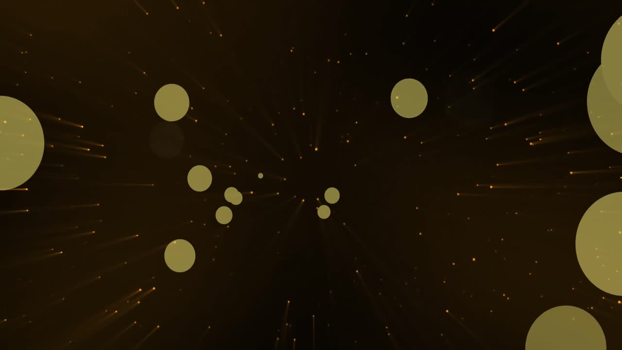 검은 바탕에 있는 밝은 반점의 애니메이션