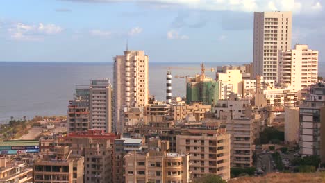 el horizonte sobre beirut, líbano