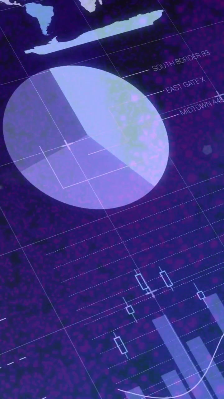 Animation af databehandling og statistik over et gitter.