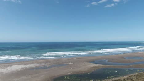 Uneven-land-disruption-at-Riversdale-New-Zealand-beach-shores