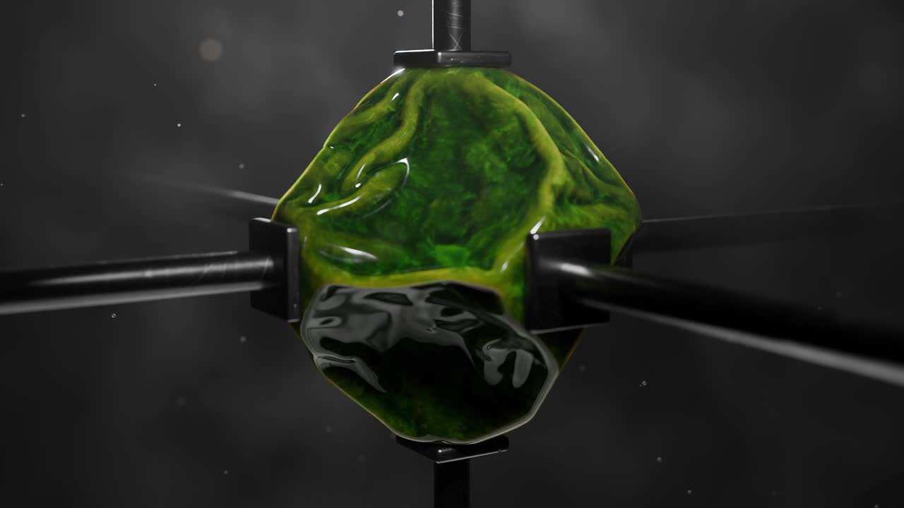 Abstract Green Gel Sphere
