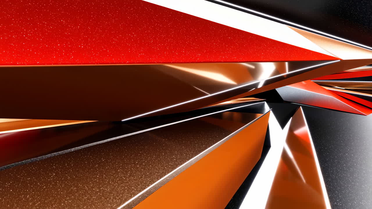 Abstract Geometric Metallic Design