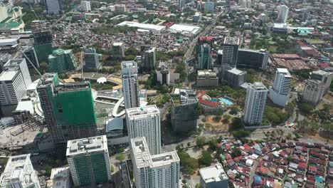 vista de la ciudad en la ciudad de cebu, filipinas, en particular en la ubicación del parque empresarial de cebu