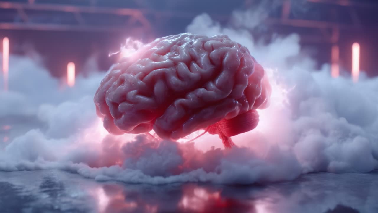 An Illuminated Brain Surrounded by Cloudy Mist and Electric Energy: The Visual Representation of Knowledge, Thought, and Cognitive Power