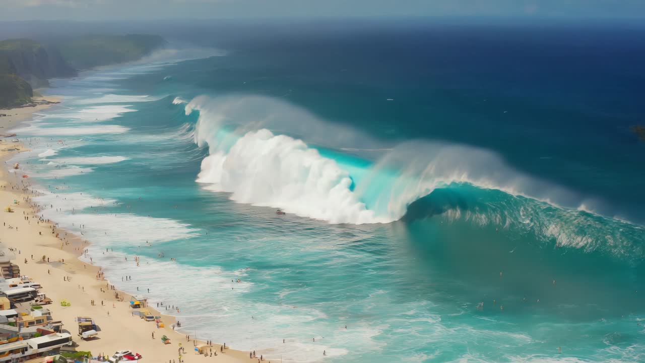 Massive Wave at the Beach