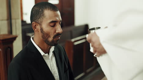 priest man, communion ceremony