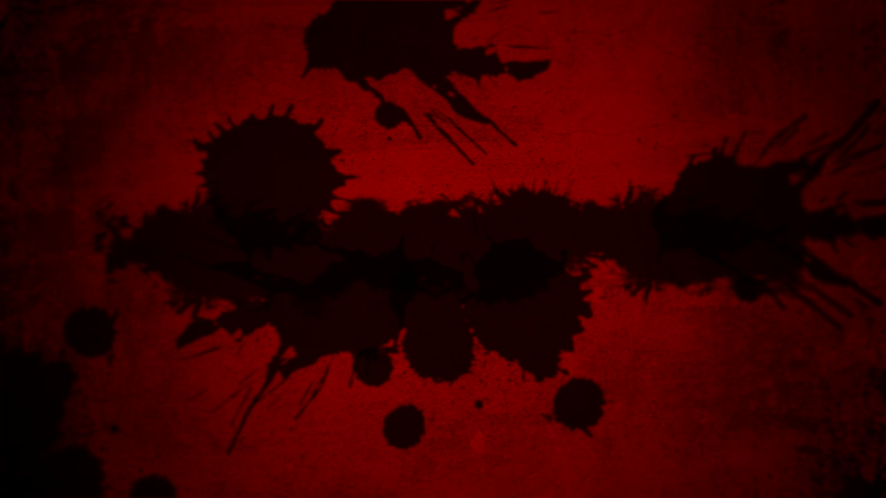 salpicaduras de pintura negra en degradado rojo oscuro