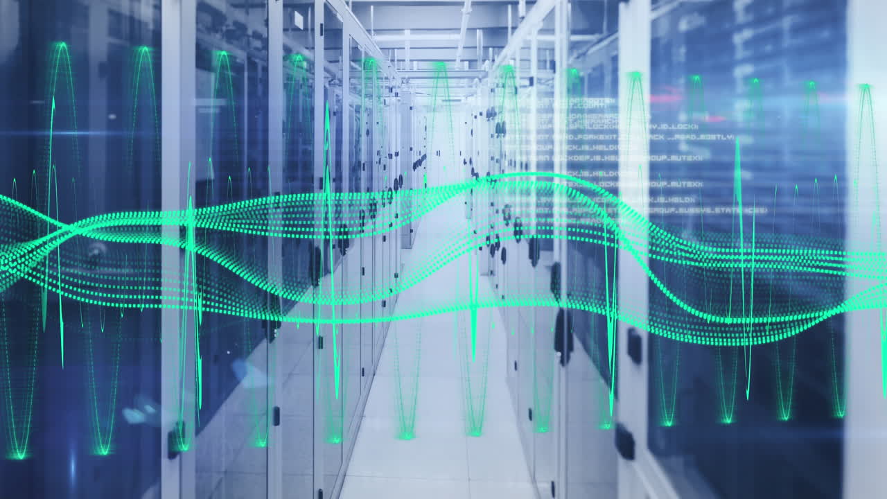 Animation of data processing over computer servers