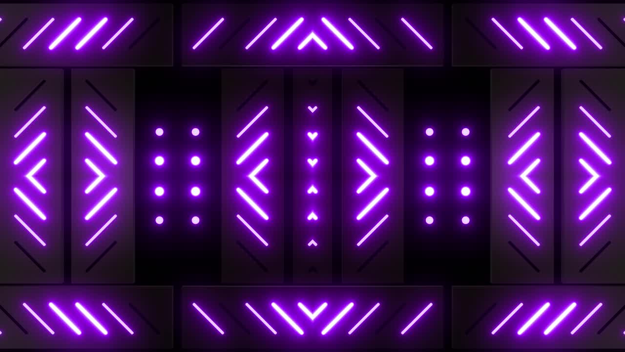 Motivo Geometrico Neon Viola
