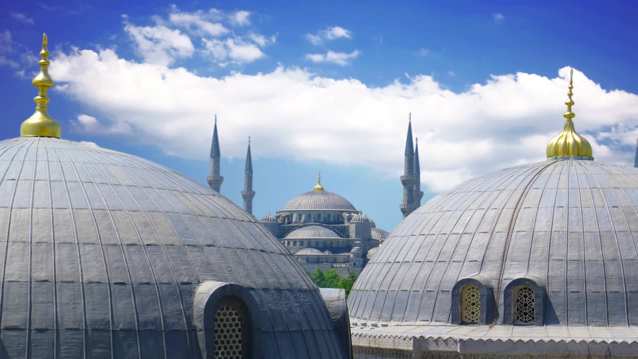 la famosa mezquita azul en estambul, turquía.