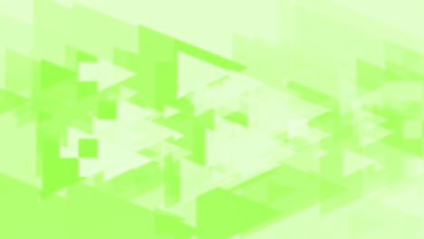 4k triángulos verdes limpios animación de fondo abstracto bucle sin costuras.
