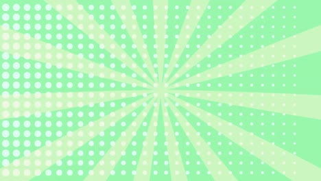 Animation-of-zap-text-over-a-retro-speech-bubble-against-dots-row-pattern-on-green-background