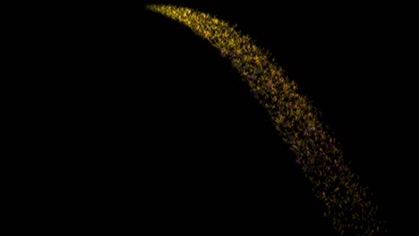 animación de partículas de color de llama gráficos de movimiento