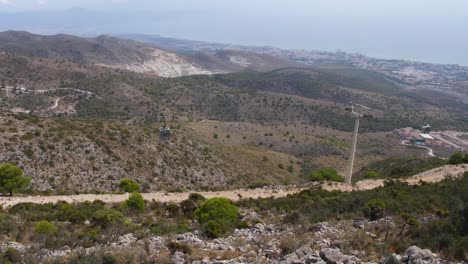 Cable-car-ride-in-spanish-mountains