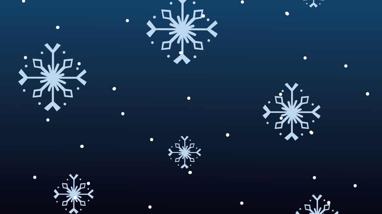 Winter Snowflake Pattern Background