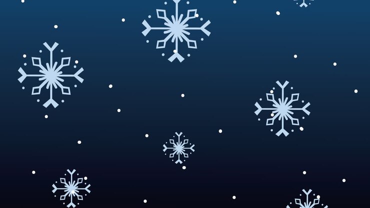 Winter Snowflake Pattern Background