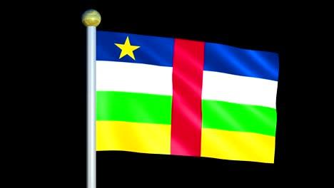 large looping animated flag of central african republic