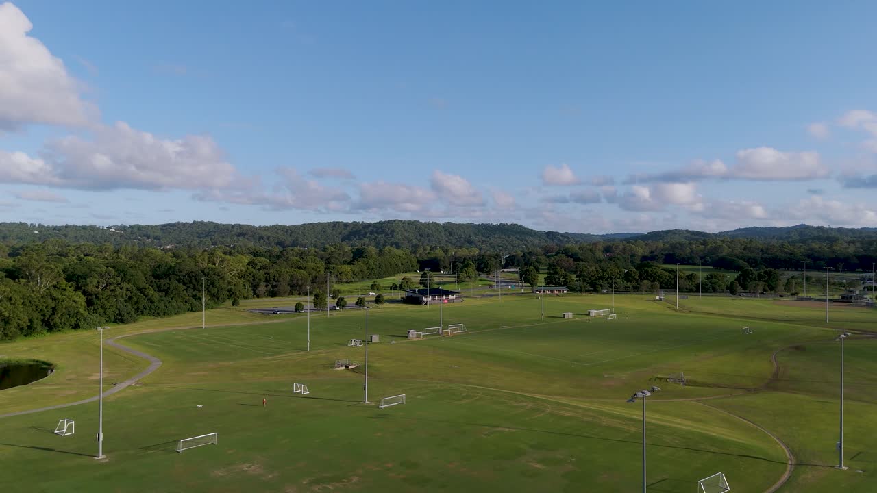 Aerial View of a Sports Complex