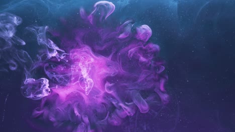 ink water mix paint explosion purple pink