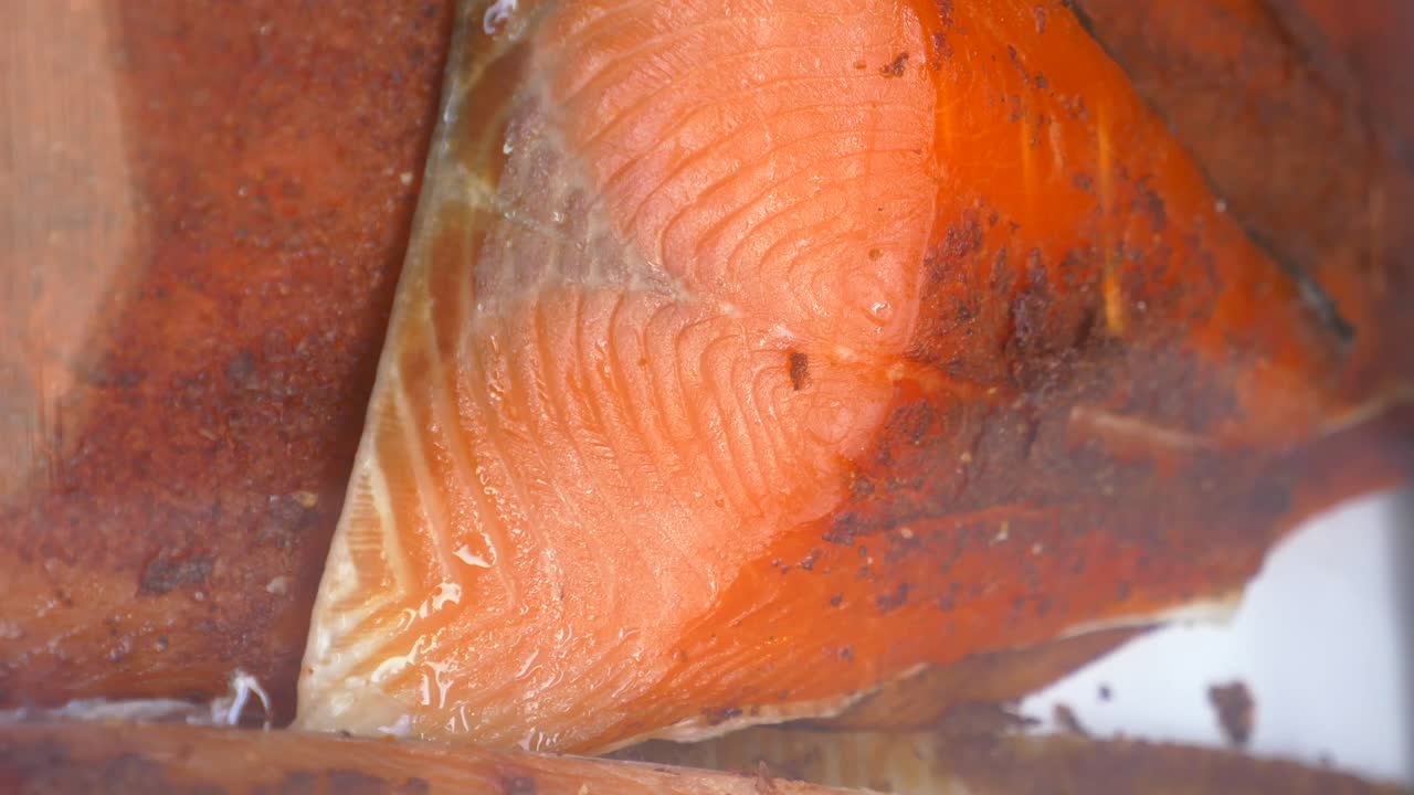 Smoked Salmon Close-Up