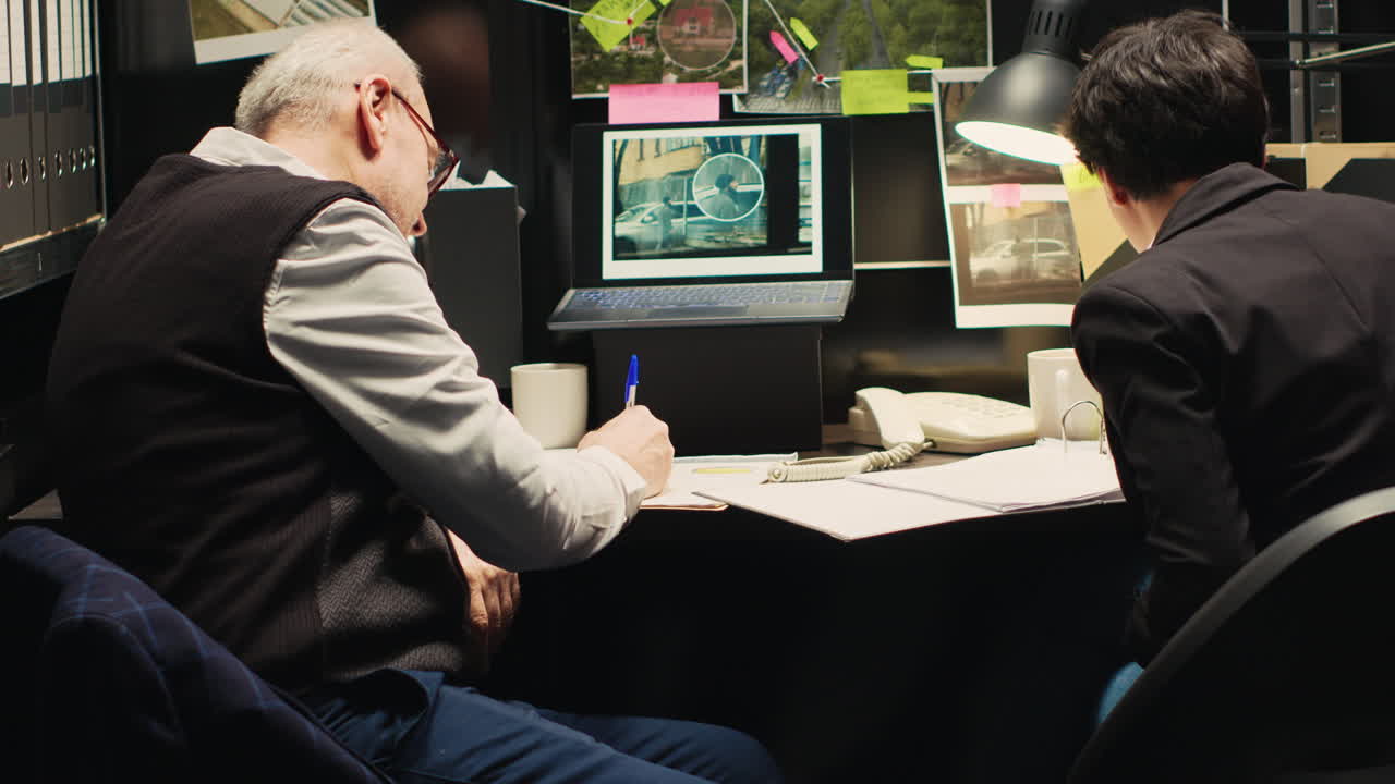 Detectives Working on a Case