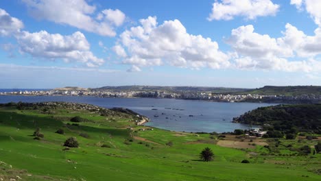 video from malta, selmun area on a sunny autumn day