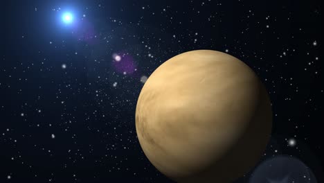 el planeta venus en el sistema solar del espacio, el gran universo