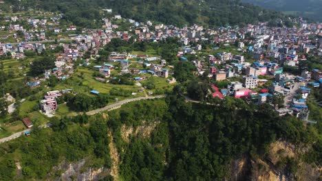 nepal kushma bungee salto desde el puente colgante, tiro de panorámica